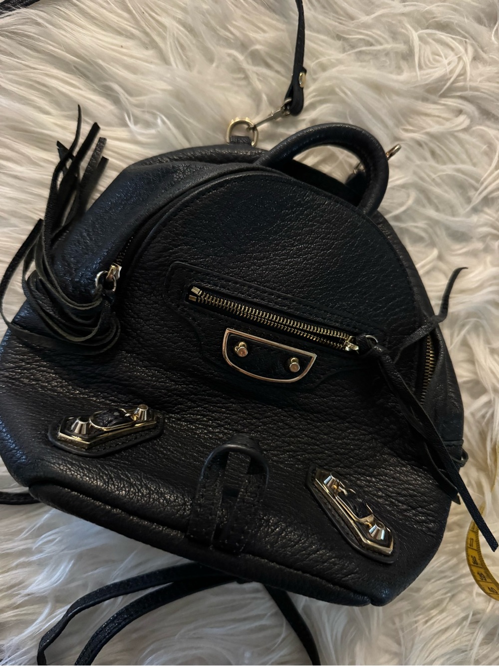 Balenciaga Black Mini Backpack Purse - Picture 4 of 11